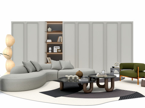 Sofa set 4 3D 모델