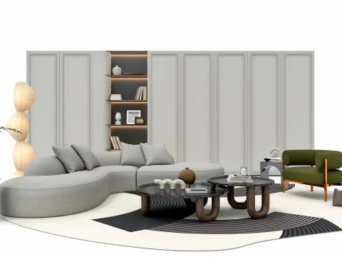 ソファセット4 3Dモデル