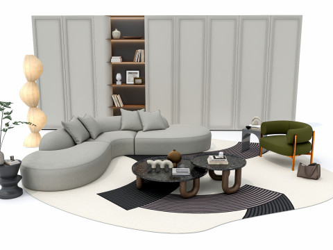 Sofa set 4 3D 모델