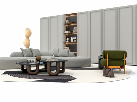 Sofa set 4 3D 모델