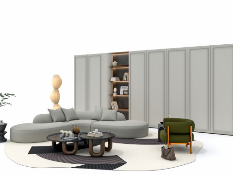 Sofa set 4 3D 모델