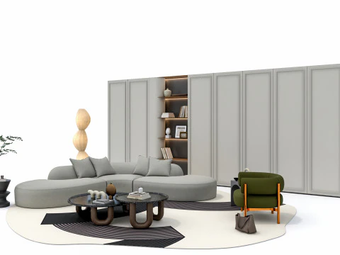 ソファセット4 3Dモデル