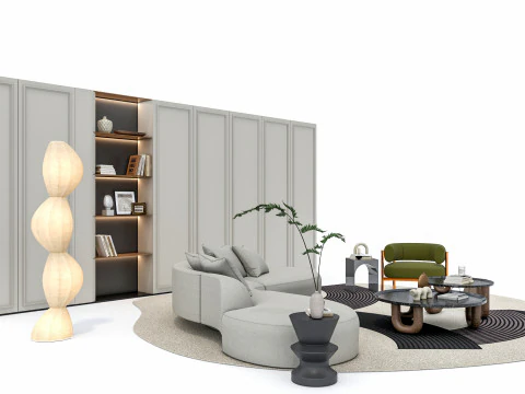 ソファセット4 3Dモデル