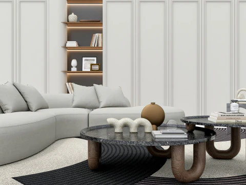 ソファセット4 3Dモデル