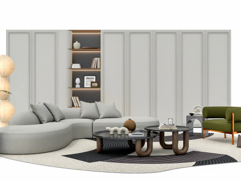 ソファセット4 3Dモデル