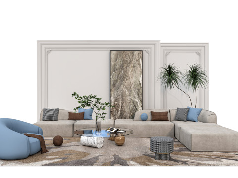 Sofa set 5 3D Model