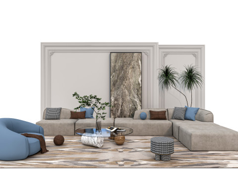 Sofa set 5 3D मॉडल