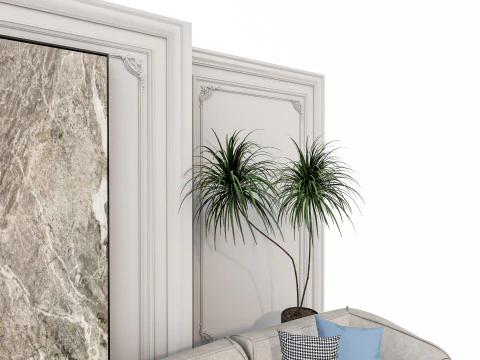 Conjunto de sof&aacute; 5 Modelo 3D