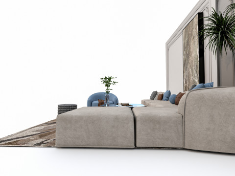 Sofa set 5 3D मॉडल