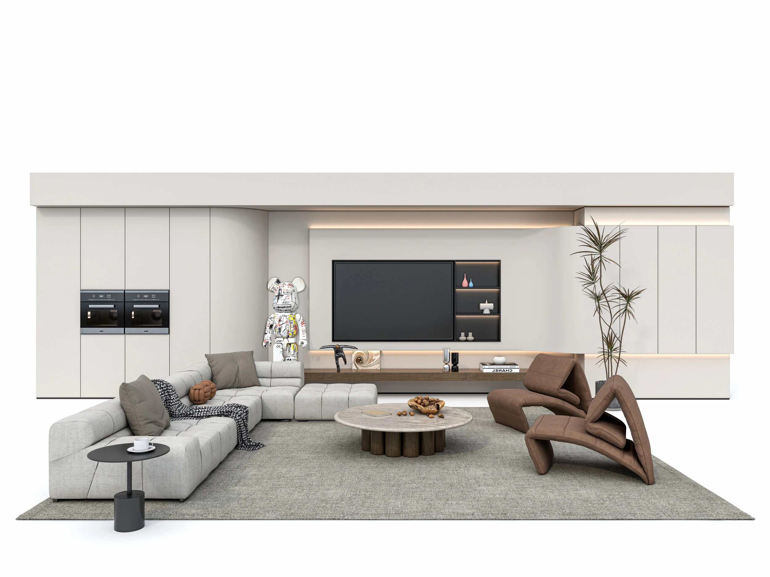 Sofa set 6 3D Model .c4d .max .obj .3ds .fbx .stl .blend 