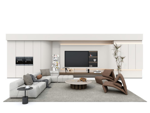 Sofa set 6 3D मॉडल