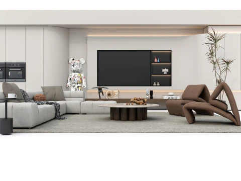 Sofa set 6 3D Model