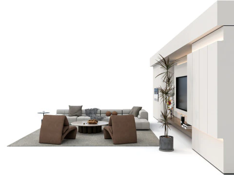 Sofa set 6 3D Model