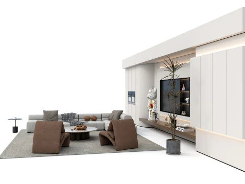 Sofa set 6 3D Model