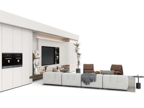 Sofa set 6 3D मॉडल