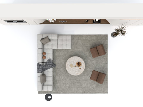 Sofa set 6 3D मॉडल