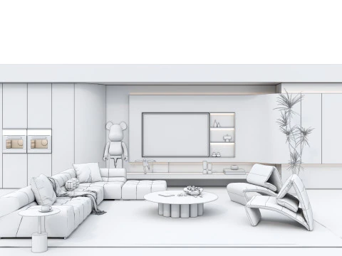 Sofa set 6 3D Model