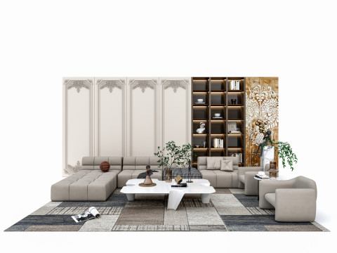 Sofa set 8 3D Model