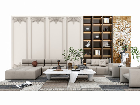 Sofa set 8 Modelo 3D