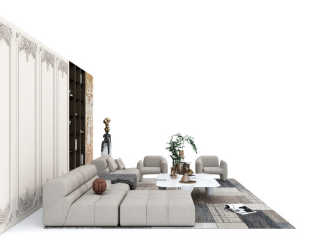 Sofa set 8 Modelo 3D