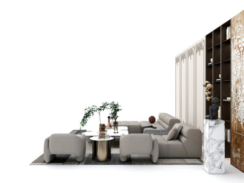 Sofa set 8 3D Model