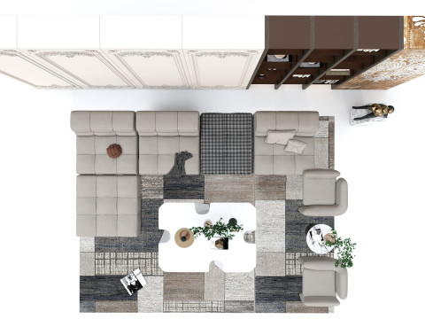 Sofa set 8 Modelo 3D