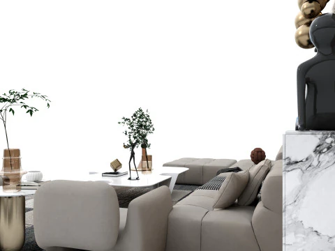 Sofa set 8 3D Model