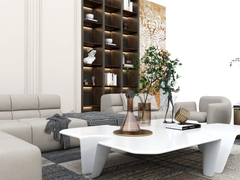 Sofa set 8 3D Model