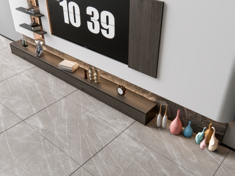 TV wall 3 Model 3D