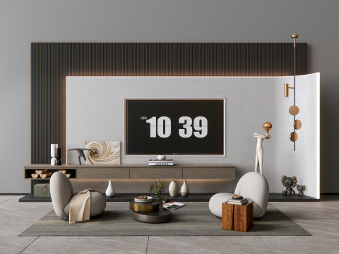 TV wall 4 3D Model