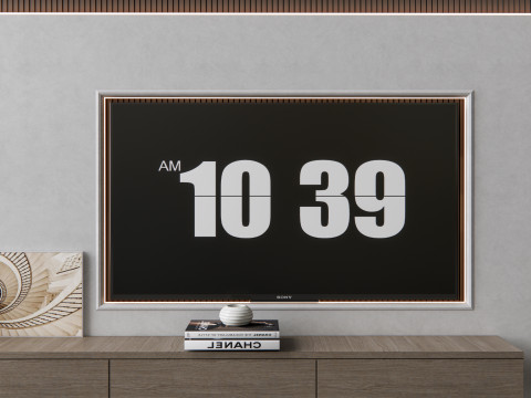 TV wall 4 3D Модель