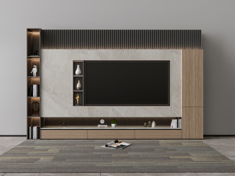 TV wall 5 3D Model