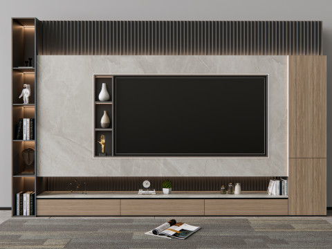 TV wall 5 3D Model