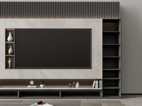 TV wall 5 3D Model