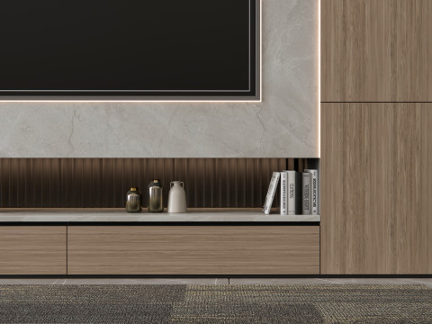 TV wall 5 3D Model
