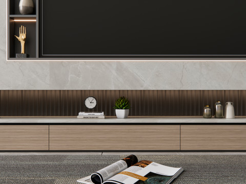 TV wall 5 3D Model
