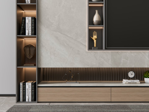 TV wall 5 3D Model
