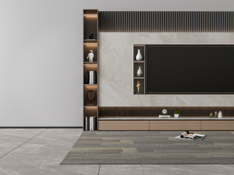 TV wall 5 3D Model