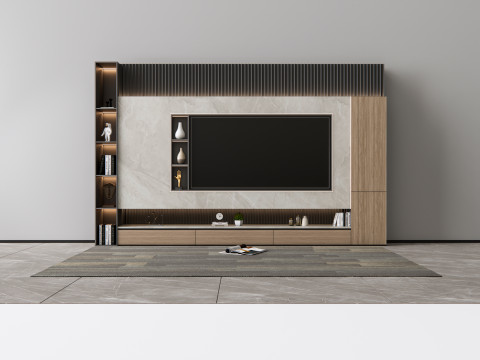 TV wall 5 3D Model