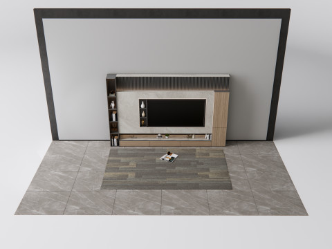 TV wall 5 3D Model