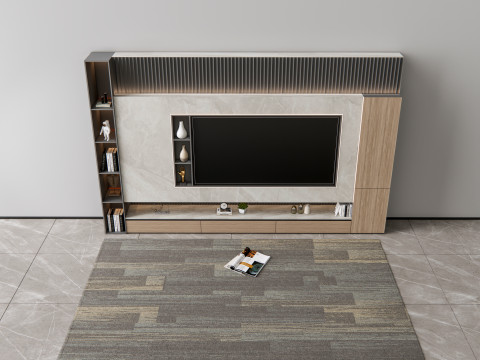 TV wall 5 3D Model