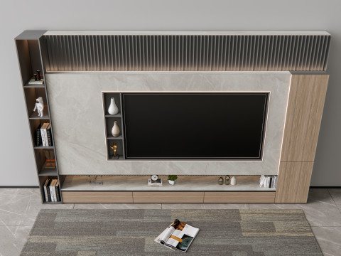 TV wall 5 3D Model