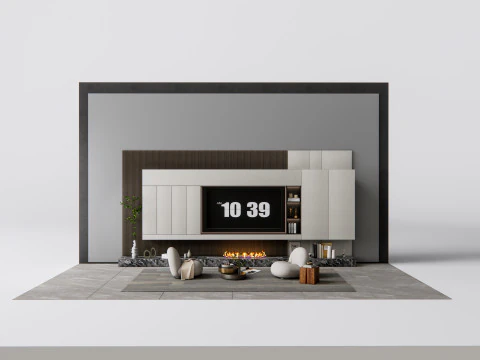 TV wall 6 3D Model