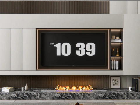 TV wall 6 3D Model