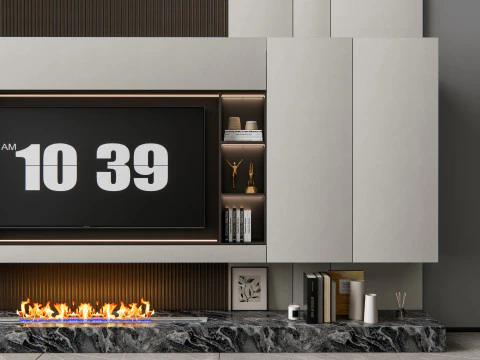 TV wall 6 3D Model