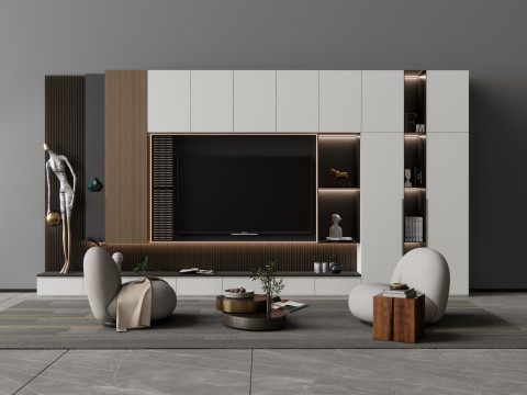 TV wall 7 3D Model