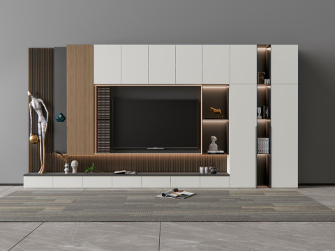 TV wall 7 3D Model
