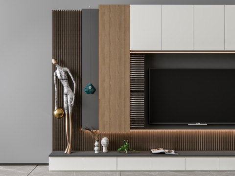 TV wall 7 3D Model