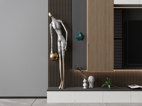 TV wall 7 3D Model