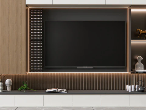 Parete TV 7 Modello 3D